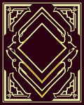 Elegant Gold Geometric Diamonds Rug