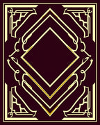 Elegant Gold Geometric Diamonds Rug