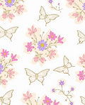 Butterflies and Floral Branches Design Rug