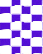 Bold Checkerboard Pattern With Swirls Rug