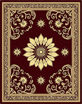 Classic Floral Baroque Design Rug