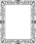 Ornate Scrollwork Floral Pattern Rug