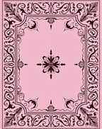 Elegant Floral Scrollwork Decorative Pattern Rug