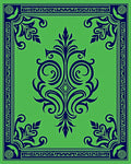 Bold Floral Damask With Border Rug
