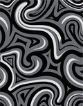 Monochromatic Abstract Swirl Pattern Rug