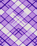 Purple White Plaid Geometric Rug