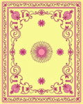 Floral Geometric Patterned Design Rug