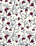Elegant Floral Vine Pattern Rug