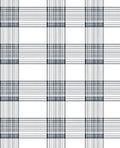 Classic Plaid Black White Pattern Rug