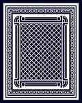 Classic Geometric Lattice Design Rug