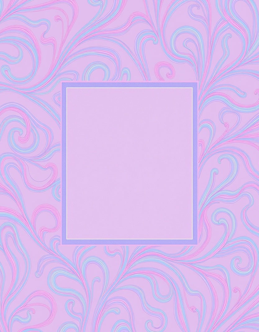 Pastel Swirls Textured Pattern Rug
