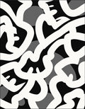 Bold Abstract Swirl Pattern Rug