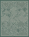 Geometric Maze Pattern Rug