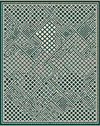 Geometric Maze Pattern Rug