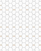 Geometric Hexagonal Pattern Rug