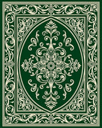 Ornate Floral And Scroll Work Design Rug