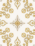 Ornate Floral Damask Pattern Rug