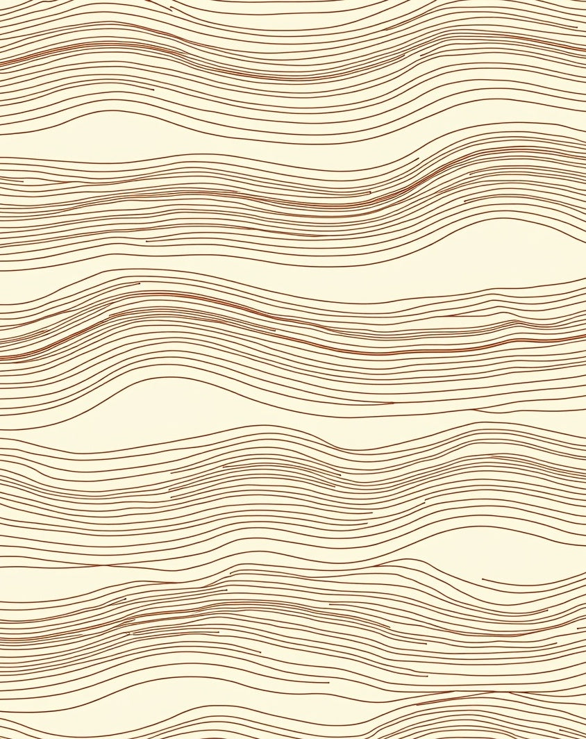 Abstract Wavy Stripe Pattern Rug