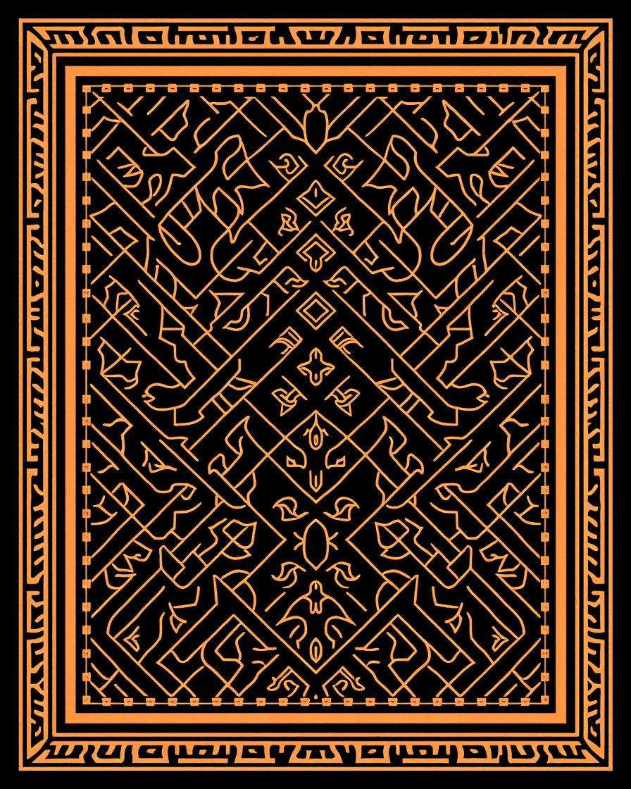 Intricate Geometric Design Rug