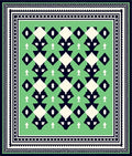 Geometric Diamond Pattern Rug