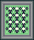 Geometric Diamond Pattern Rug
