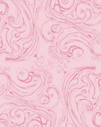Art Nouveau Pink Swirl Pattern Rug
