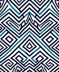 Bold Geometric Maze Pattern Rug