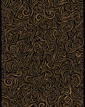 Abstract Golden Swirl Pattern Rug
