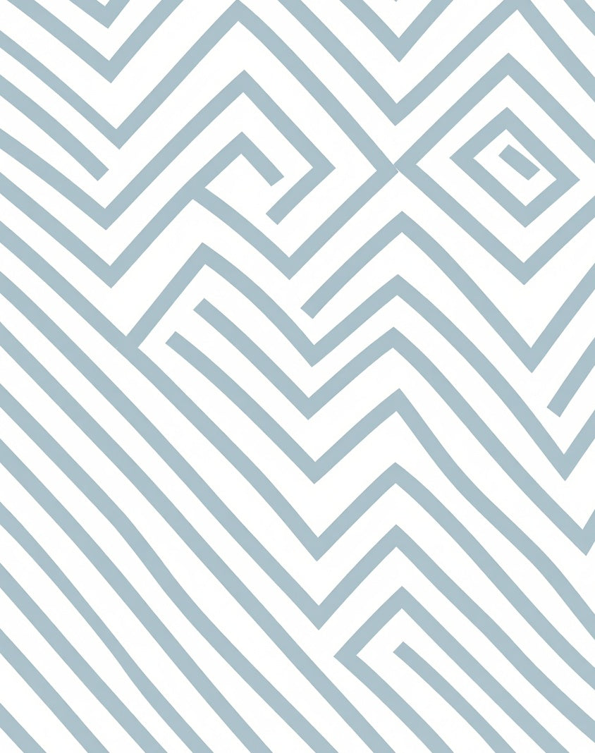 Abstract Geometric Labyrinth Pattern Rug