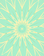 Radiant Geometric Sunburst Pattern Rug