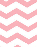 Pink White Classic Chevron Pattern Rug