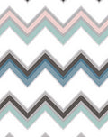 Pastel Chevron Zigzag Pattern Design Rug