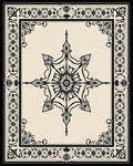 Ornate Star Mandala Border Design Rug