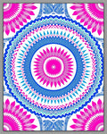 Vibrant Geometric Mandala Pattern Rug