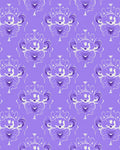 Ornate Lavender Pattern With Floral Motifs Rug