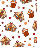 Gingerbread Houses Caramel Swirl Candies Rug