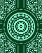 Ornate Mandala Floral Pattern Design Rug