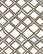 Brown Diamond Line Pattern Rug