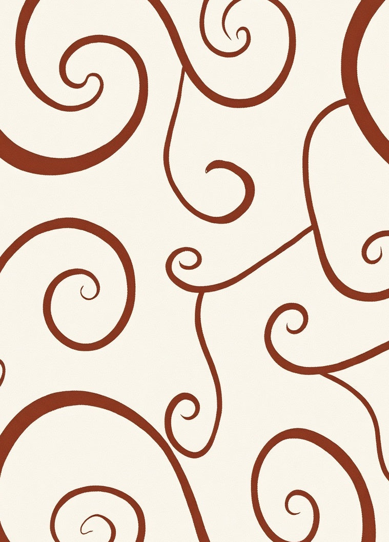 Elegant Swirling Branches Pattern Rug