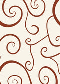 Elegant Swirling Branches Pattern Rug