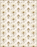 Ornate Floral And Swirl Pattern Rug