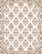Classic Floral Damask Pattern Rug