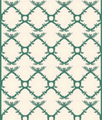 Vine Lattice Pattern With Leaf Accents Rug