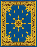 Regal Floral Sun medallion Design Rug