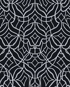 Monochromatic Floral Arabesque Pattern Rug