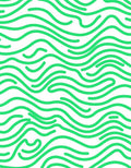 Abstract Green Wave Pattern Rug