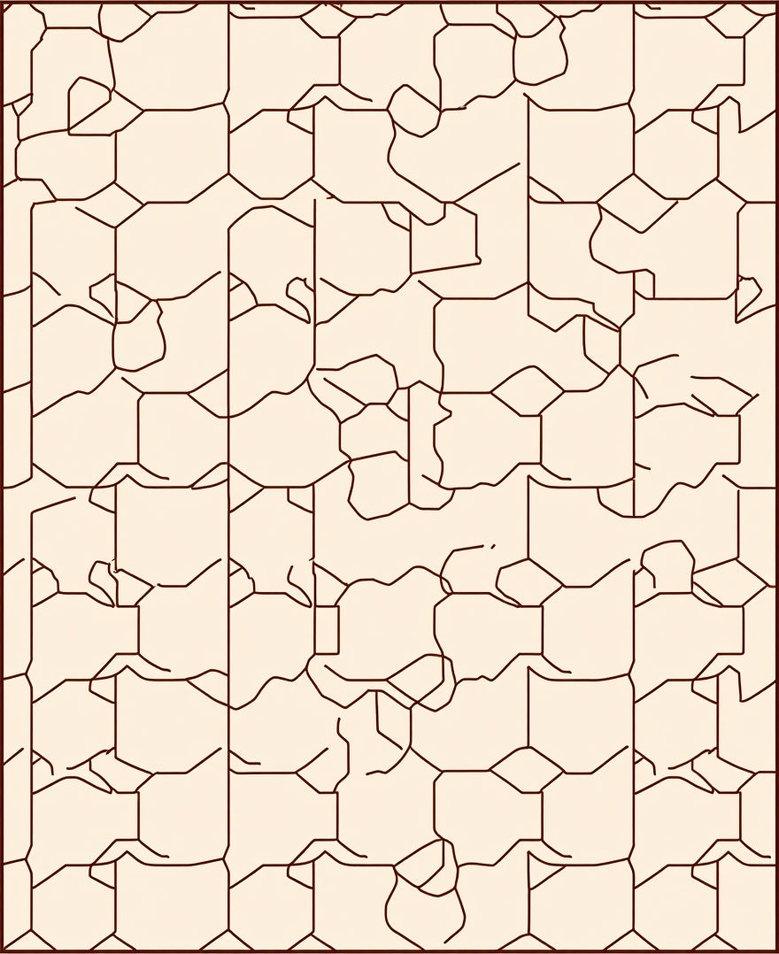 Textured Geometric Abstract Design Rug