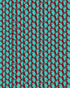 Abstract Chainmail Geometric Pattern Rug