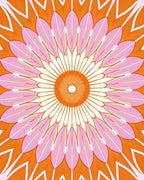 Vibrant Floral Mandala Pattern Rug