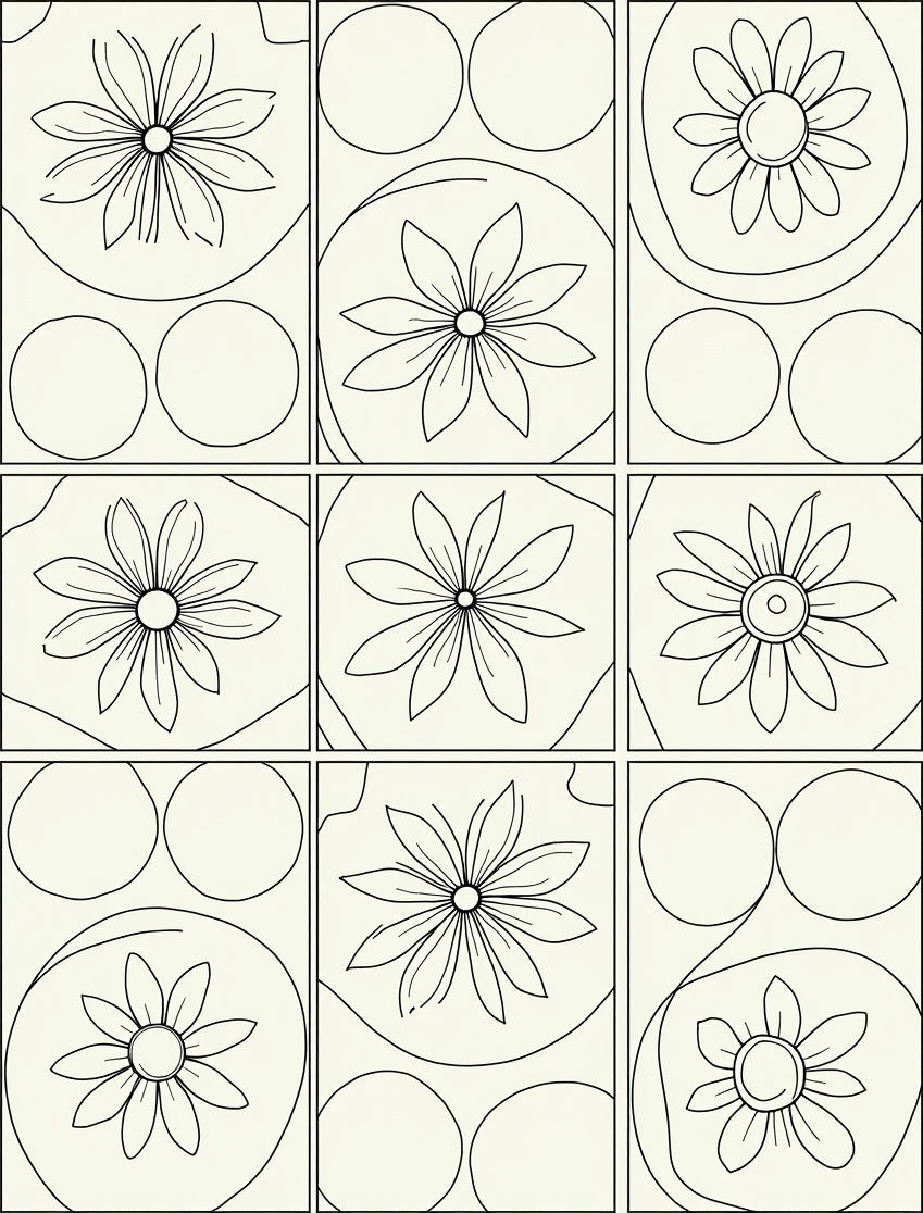 Daisy Chain Delightful Floral Pattern Rug